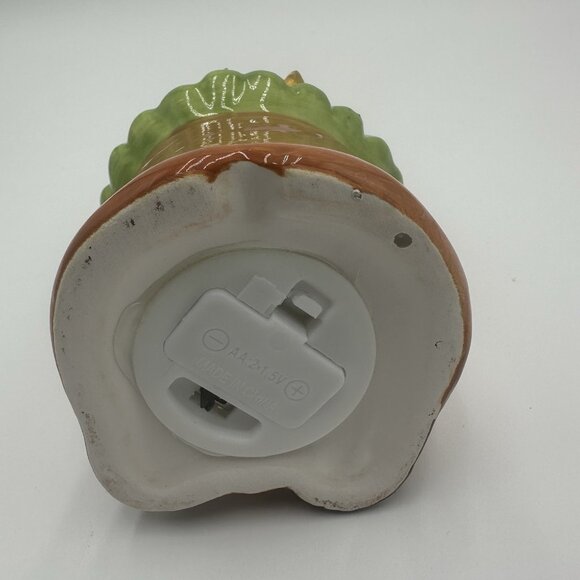 Ceramic 7" Gnome Fall Autumn Pumpkin Thanksgiving Light Up Christmas tree - Picture 6 of 14